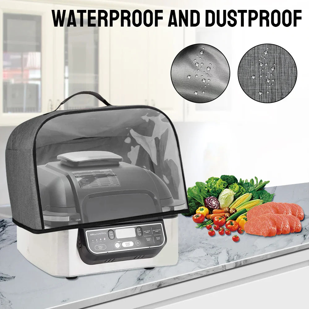 Küchenschutz Toaster- & Airfryer-Abdeckung | Staubschutz mit Taschen | Wasserdicht & Abwischbar | Für Ninja Foodi Grill, Airfryer, Toaster & Mikrowelle