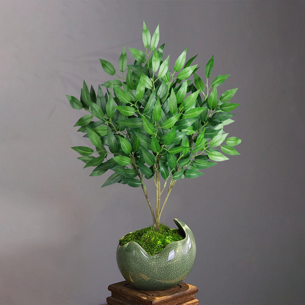 EverGreenia Kunst-Eukalyptus | 42–64 cm Höhe | Realistische Deko-Pflanze | Für Zuhause & Büro