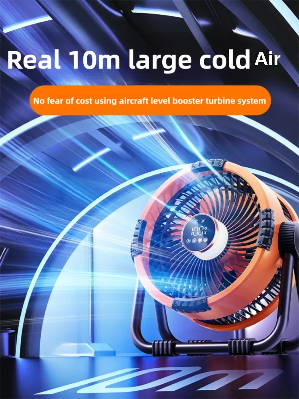 AEROLIA NightCool | 4-in-1 Ventilator & Nachtlicht | 20000mAh Akku | Hängend & Stehend Nutzbar
