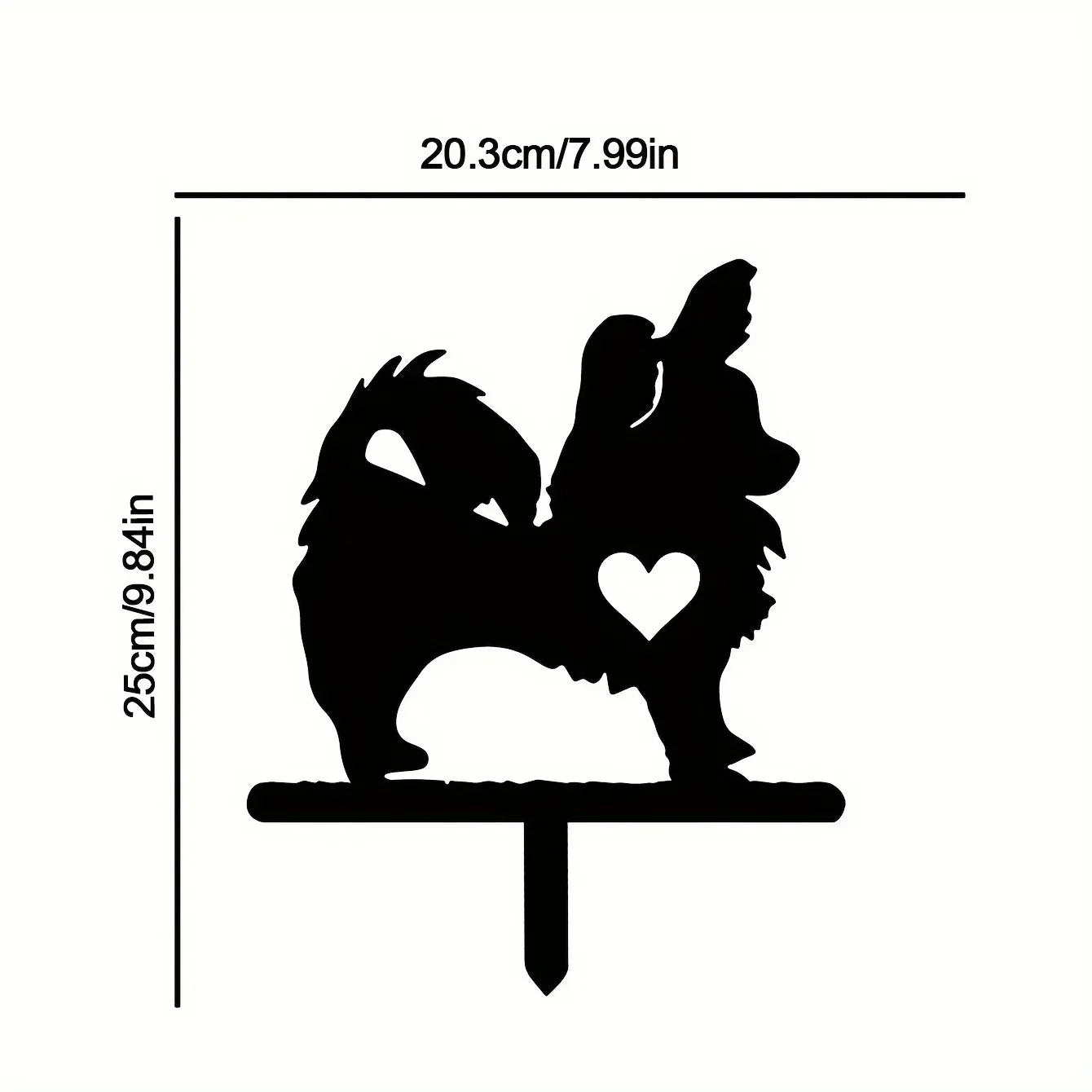Gartenstecker TikiPaw | Hund im Tiki-Design | Metall Dekofigur | Wetterfest & Handgefertigt