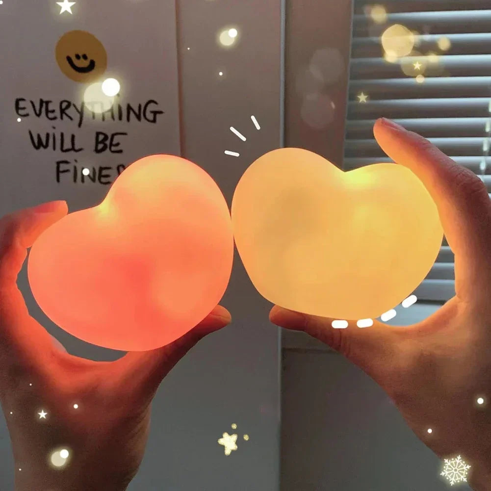 Herz LED Lampe | 3D Nachtlicht & Deko | Romantisch & Kreativ | Geschenk für Hochzeit, Geburtstag & Weihnachten