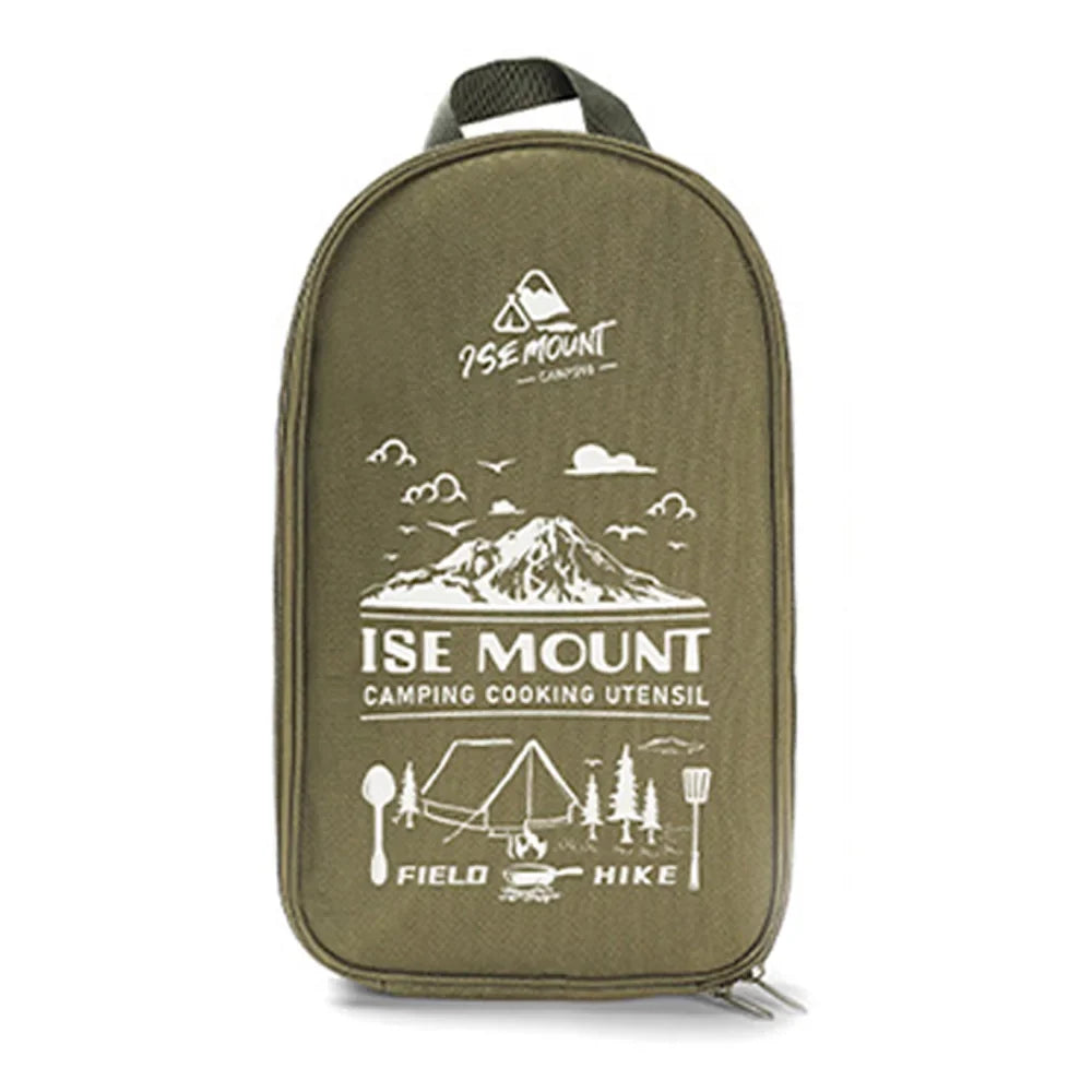 TerraChef AdventureKit Camping Küchen-Set 9-teilig | Inkl. Aufbewahrungstasche | Edelstahl Outdoor-Kochzubehör | Für Camping, Wandern & BBQ