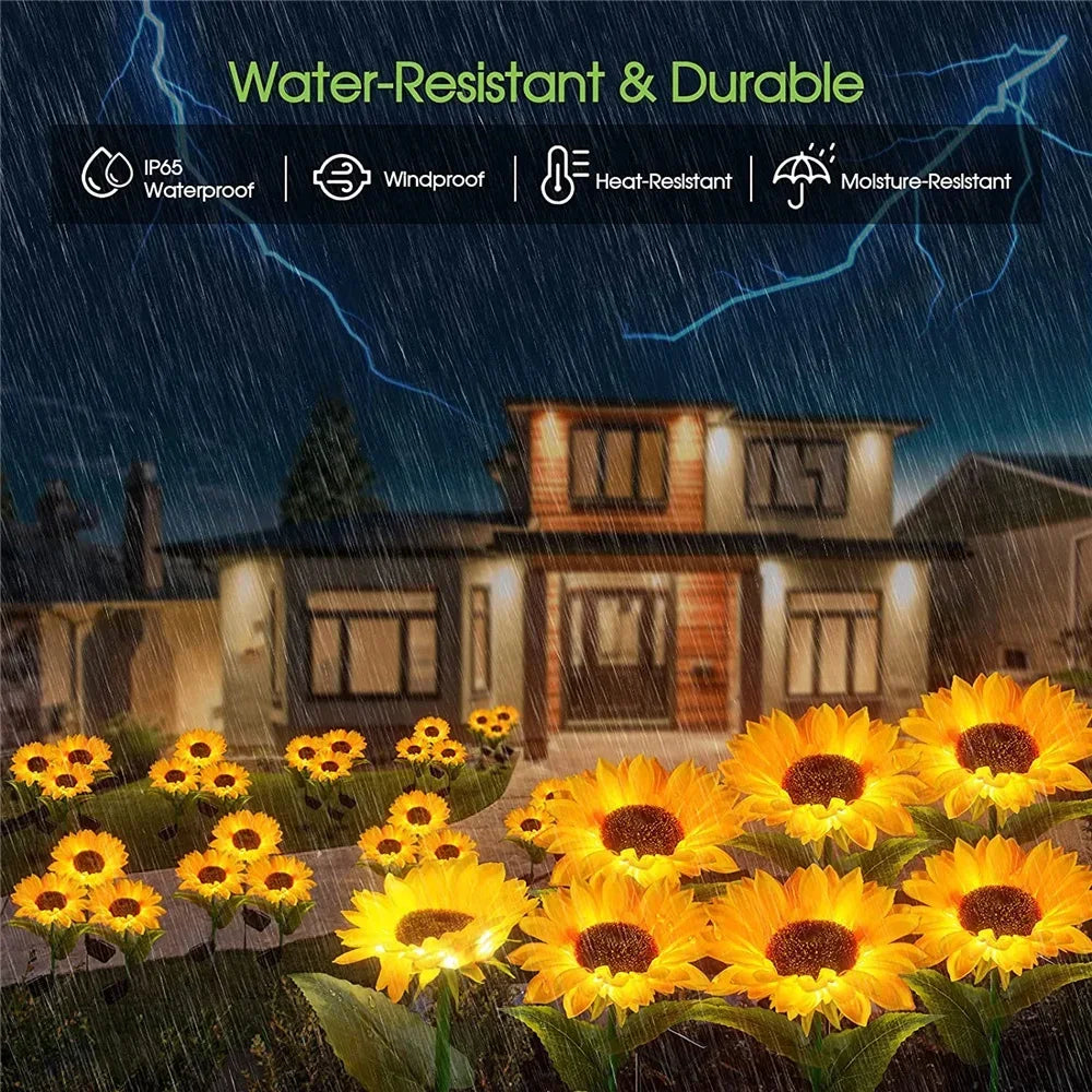 GardenGlow - Sonnenblumen-Solarleuchten für den Außenbereich
