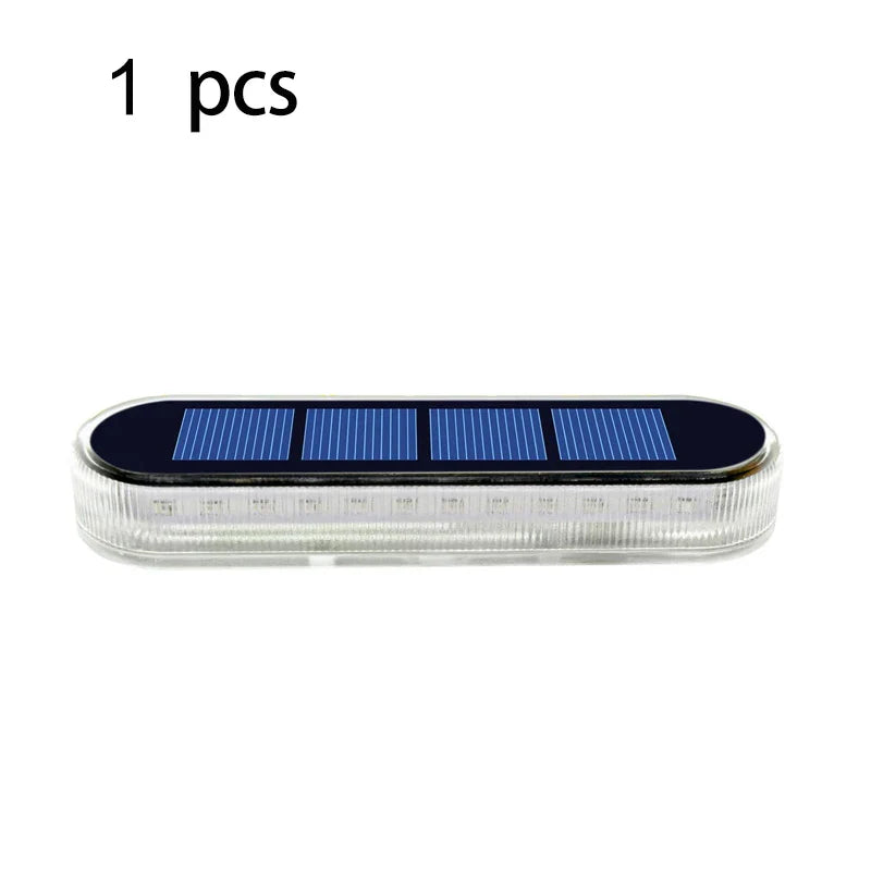 Solar-Stufenlicht LumaStep | IP68 Wasserdicht | 30 LEDs | Warm-/Kaltweiß/Blau | Für Terrasse, Zaun & Außenbereich