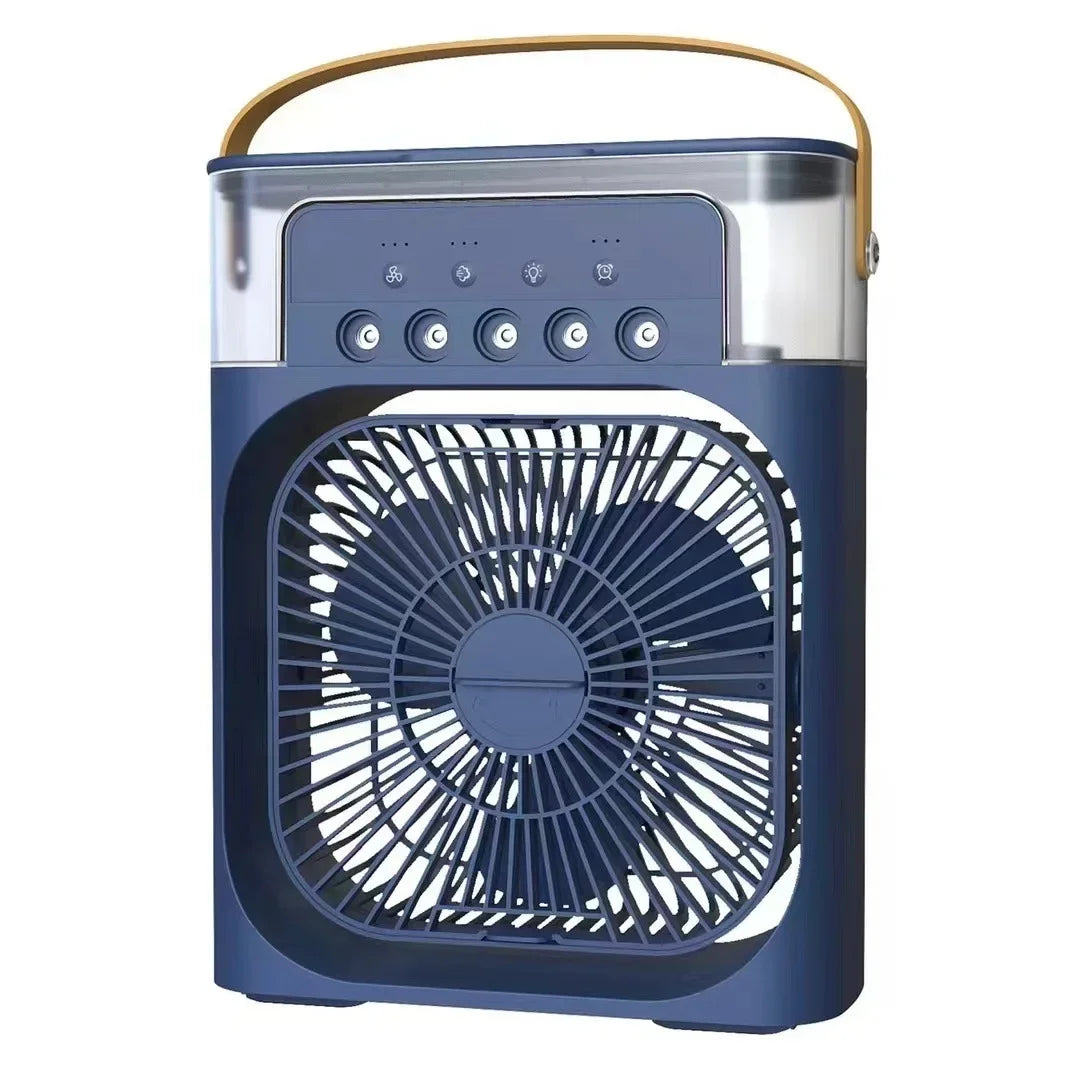 Luftkühler BrisaAir | 3-Stufen Ventilator & Luftbefeuchter | Mit Timer & LED-Licht | 600ml Tank