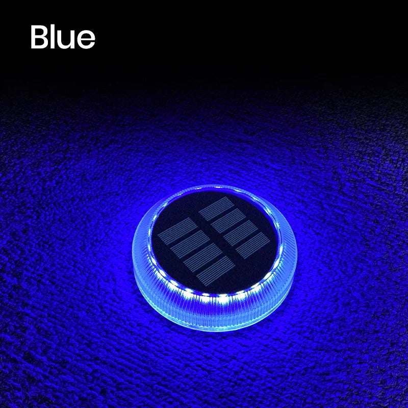 Solvix StepLights | 4er-Set Solar-Bodenleuchten | IP68 Wasserdicht | Klebemontage ohne Bohren | Für Garten, Terrasse & Wege