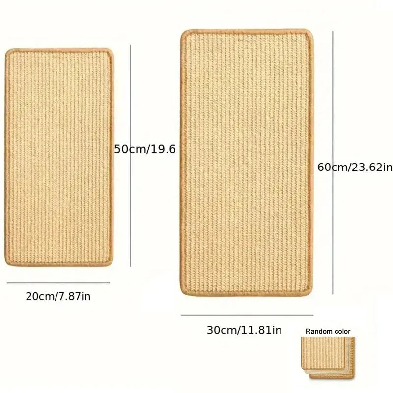 Kratzmatte Sivora NaturSisal | Natürliche Sisal-Kratzmatte für Katzen | Bodenschutz & Möbelpflege | 60×40 cm