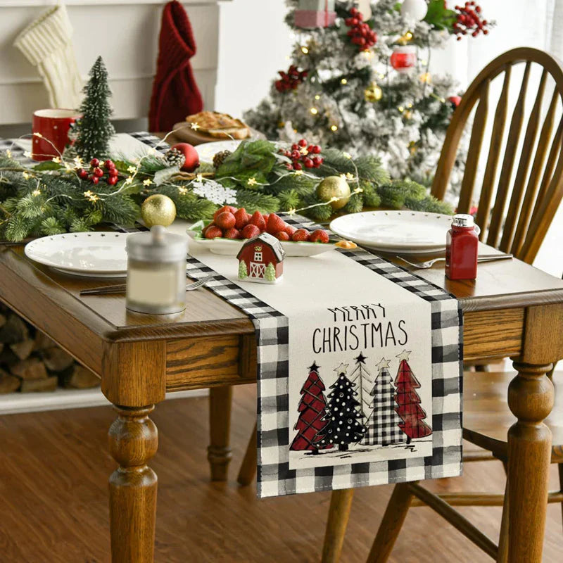 WinterTable - Weihnachts-Tischläufer aus Leinen