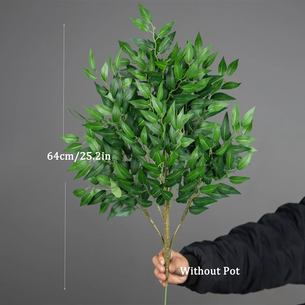 EverGreenia Kunst-Eukalyptus | 42–64 cm Höhe | Realistische Deko-Pflanze | Für Zuhause & Büro