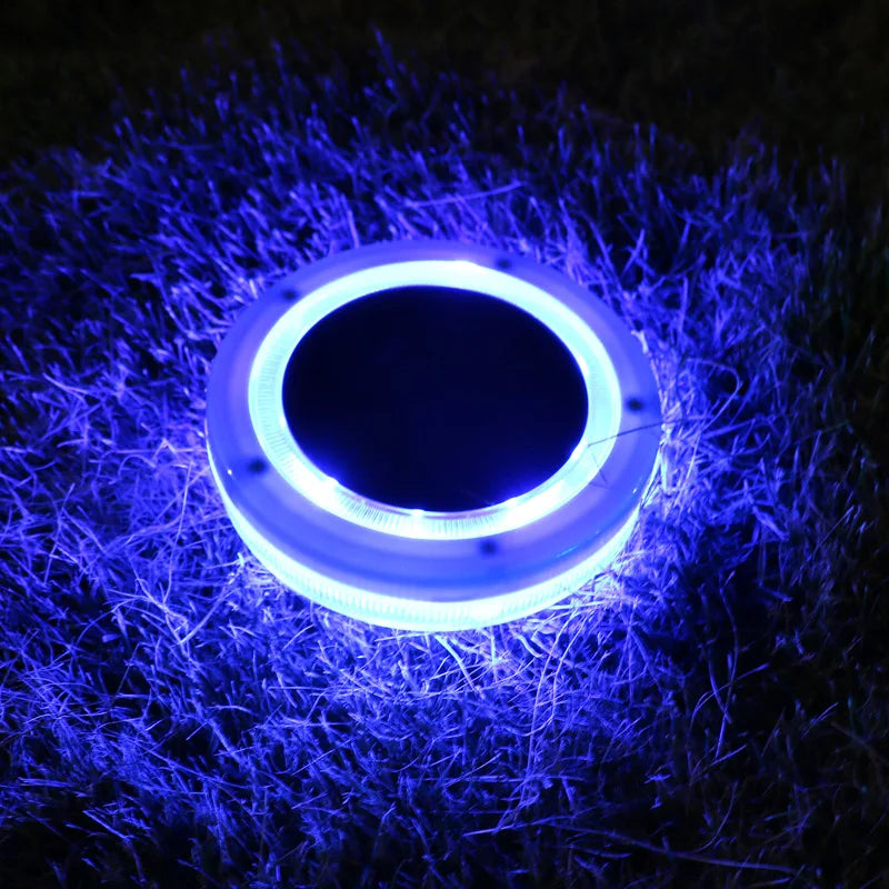 AquaGlow Solar-Poollicht | Schwimmend & Wasserdicht | Blaue LED | 11,6×2,5 cm
