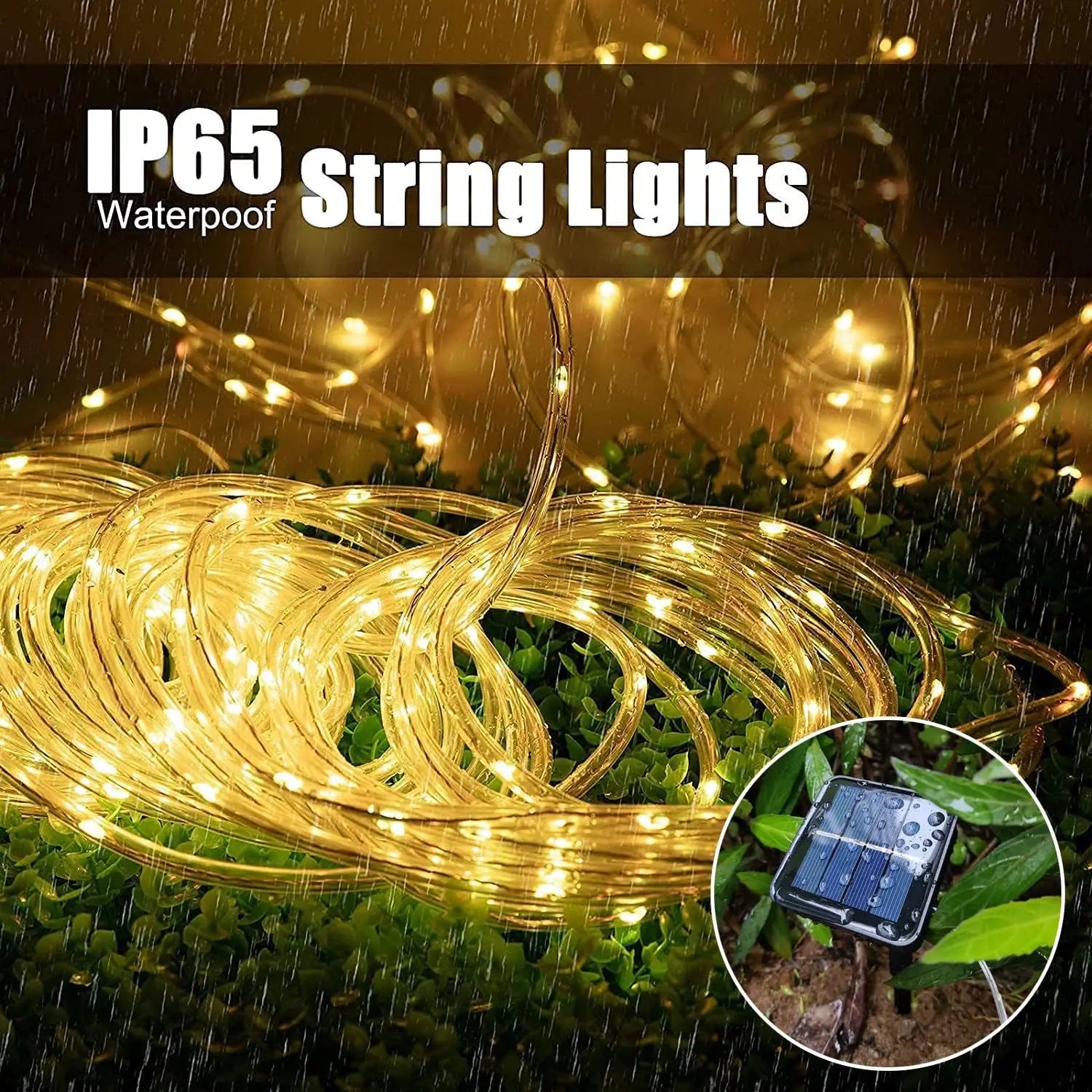 LumiSolar Lichterkette Außen | 7–32 m | Solarbetrieben & Wasserdicht | 8 Leuchtmodi | Weihnachts-, Garten- & Partybeleuchtung