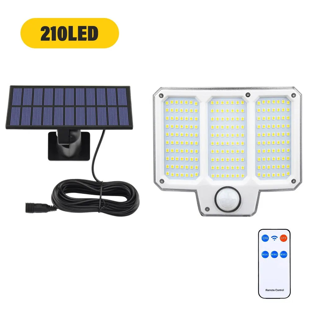 SolarBeam 153 | 270° Superhell | Bewegungsmelder & Fernbedienung | IP65 Wasserdicht