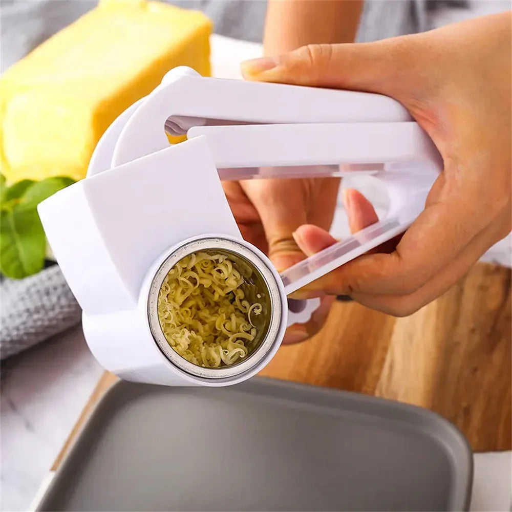 RollaGrate Käsereibe | Manuelle Trommelreibe mit Kurbel | Edelstahl & ABS | Für Käse, Nüsse & Schokolade