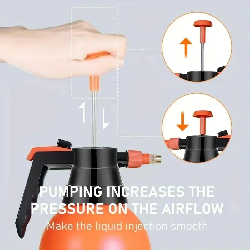 Drucksprühflasche Plantura | 2L Gartensprüher | Verstellbare Düse & Handpumpe | Für Pflanzen & Blumenpflege