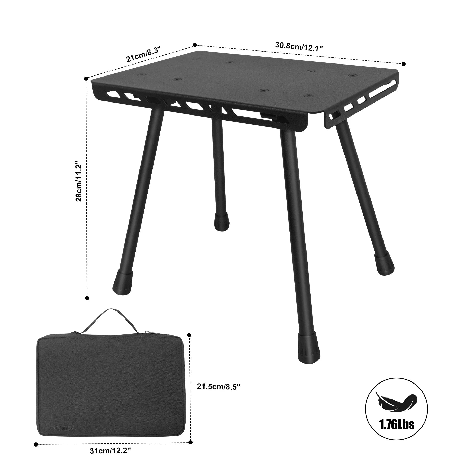 TrekFold Campinghocker | Ultraleicht & Faltbar | Aluminium | Multifunktional