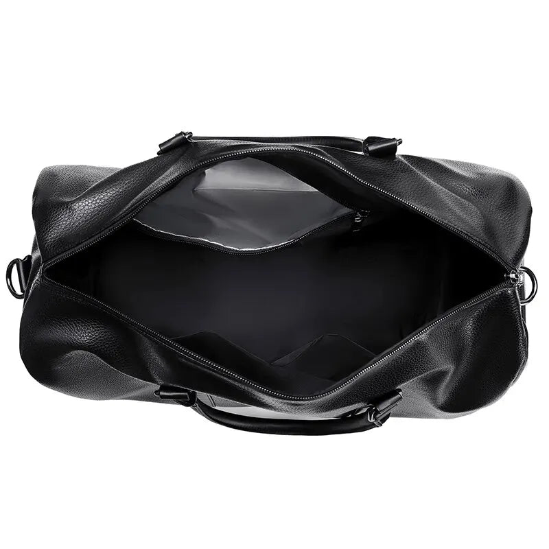 Reisetasche Ravemo Roadster | Retro-Sporttasche aus wasserfestem PU | 44×33×21 cm | Für Kurztrips, Training & Motorrad