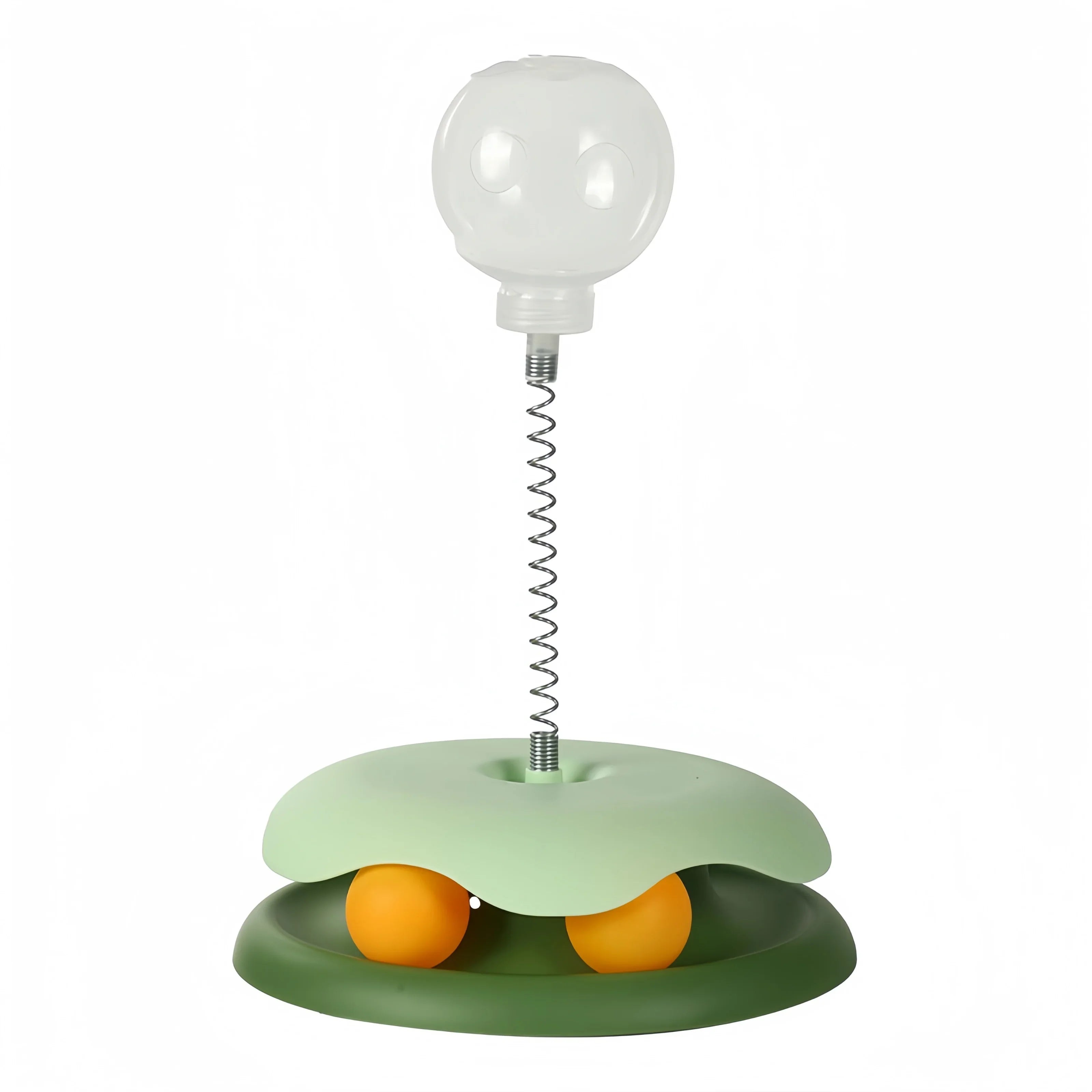Snackuro Katzenspielzeug Snackball | Interaktiver Leckerli-Spender & Tumbler | Anti-Roll-Design | Für Katzen & kleine Hunde