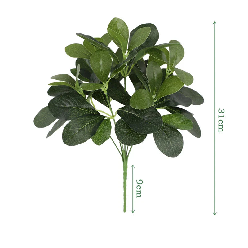 Kunstpflanze EverLeaf 33 | 33 cm | Mit Stiel & Blättern | Pflegeleichte Deko für Zuhause & Büro