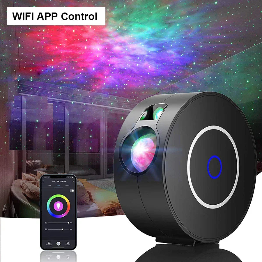 STELLARA Smart LED-Sternenprojektor | App- & Sprachsteuerung | 16 Mio. Farben | Mit Lautsprecher