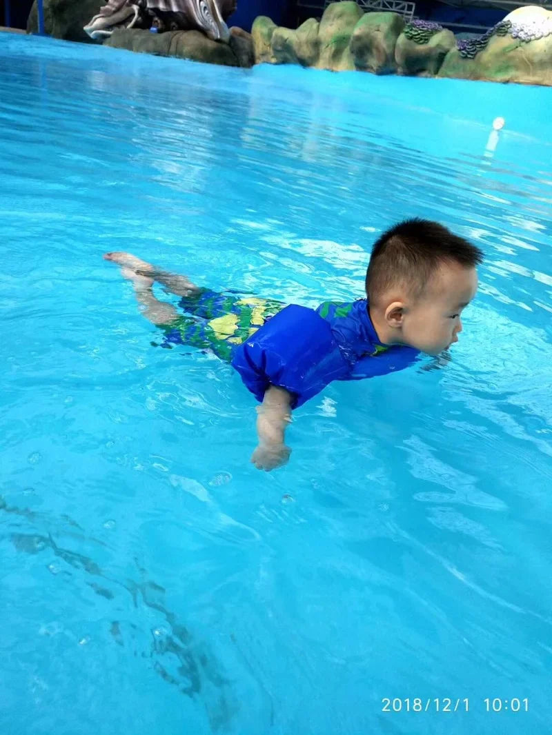 FLOTTY Kids Schwimmhilfe | Schwimmweste mit Armflügeln | Verstellbare Doppel-Schnalle | Für Kinder bis 25 kg