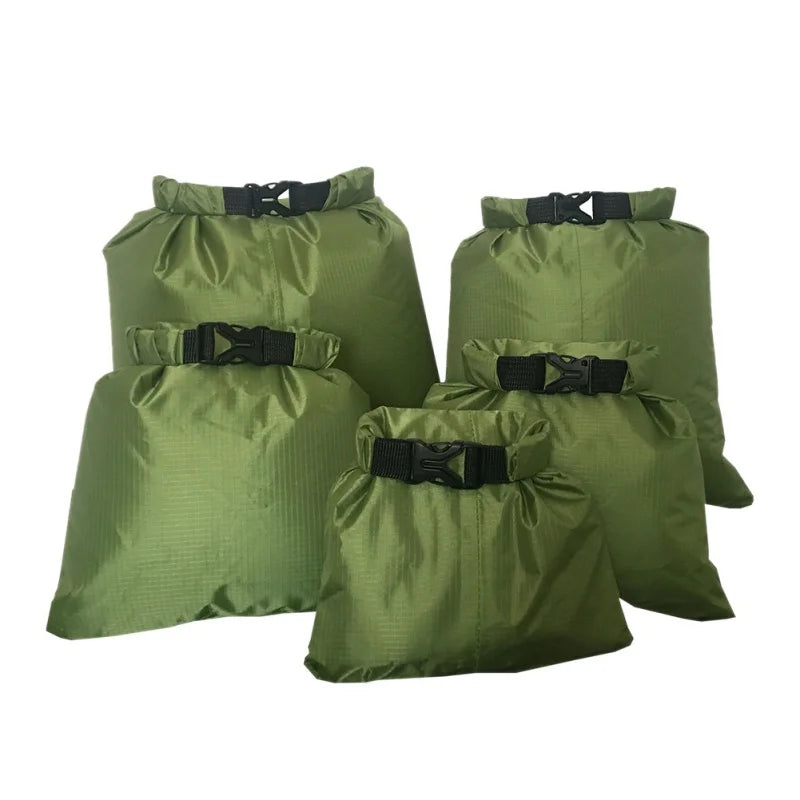 Dry Bag Set Sealon | Wasserdicht & Sanddicht | 5er-Set (1,5L–6L) | Für Reise, Strand & Outdoor