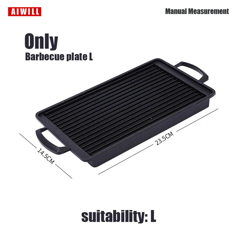 Koarento Tragbarer Holzkohlegrill | Koreanischer Tischgrill für Outdoor & Haushalt | Wiederverwendbar & Kompakt | Ideal für BBQ & Camping