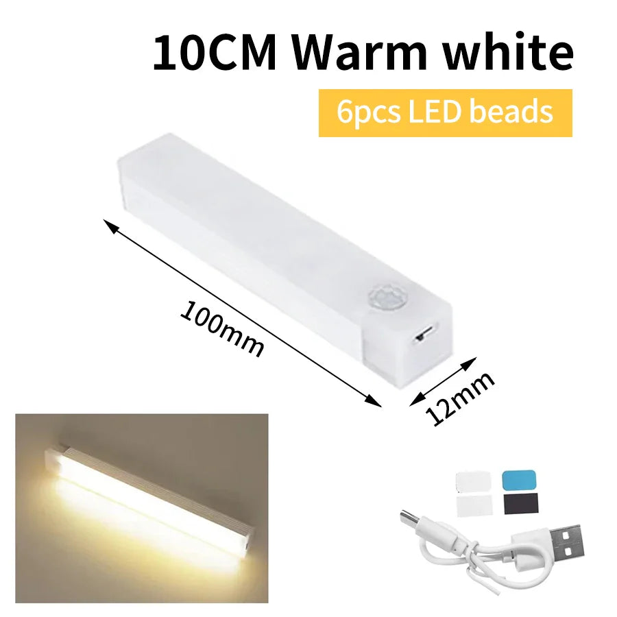 SenseLite Motion LED | Wiederaufladbares Sensorlicht mit Magnetbefestigung | Warmweiß | Für Schrank, Bett & Flur