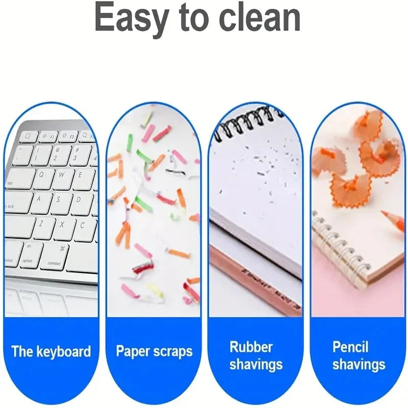 Cleanora MiniVac | Kabelloser Mini Tischstaubsauger | Tragbar & Leise | USB oder Batterie | Für Krümel, Staub & Tierhaare