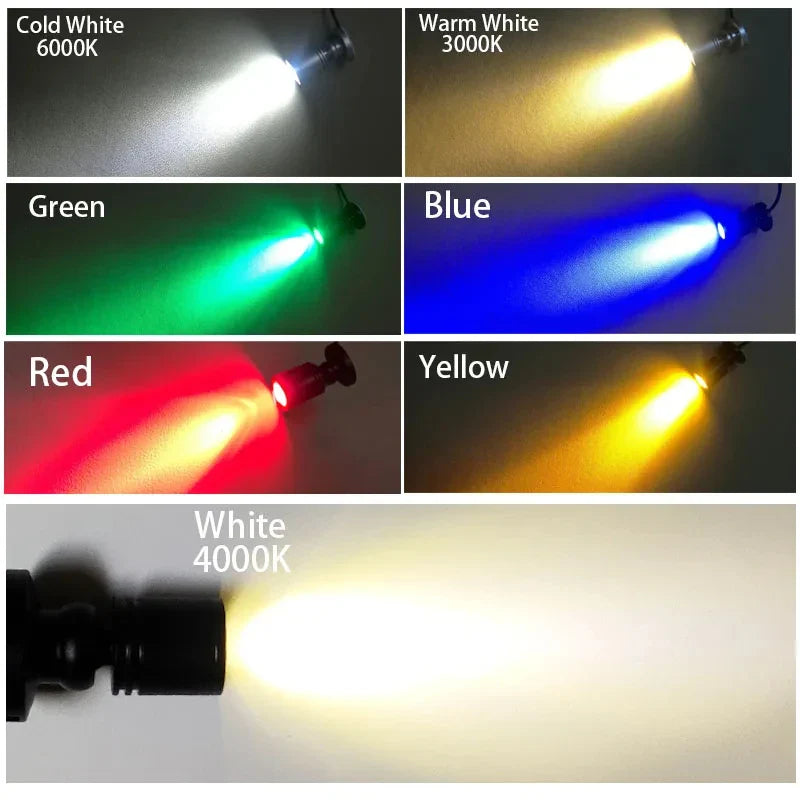 Mini LED Spot LuxoDot | 1W/3W | USB-Spotlicht für Vitrinen & Deko | Warm- & Kaltweiß | Aluminiumgehäuse