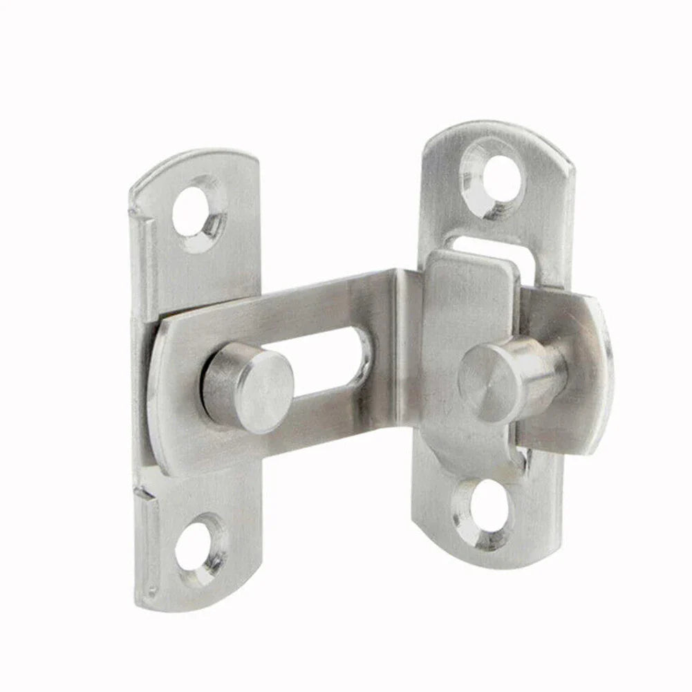 Türriegel StahlGuard 90Secure | 90° Riegelschloss aus Edelstahl | Für Schiebetüren, Schränke & Weinregale | 7,6 cm