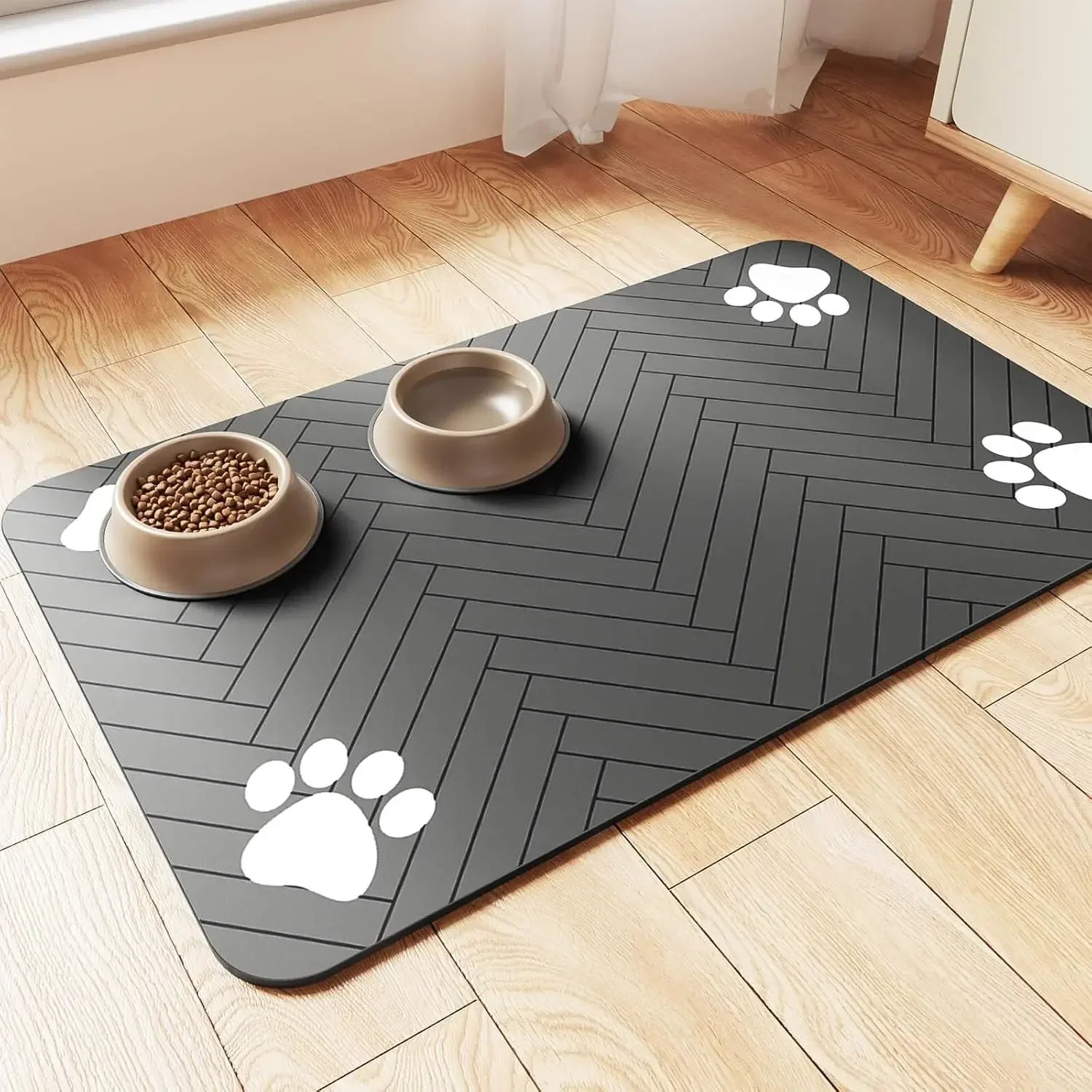 PawGuard | Saugstarke Futtermatte | Wasserdicht & Rutschfest | Platzset für Hunde- & Katzennäpfe | 20×30 / 30×50 / 40×60 cm
