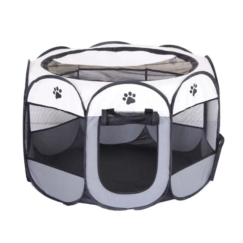 Pawvia Faltbares Katzenzelt | Tragbares Outdoor-Gehege für Katzen & kleine Hunde | Atmungsaktiv & Waschbar | 72×72×45 cm