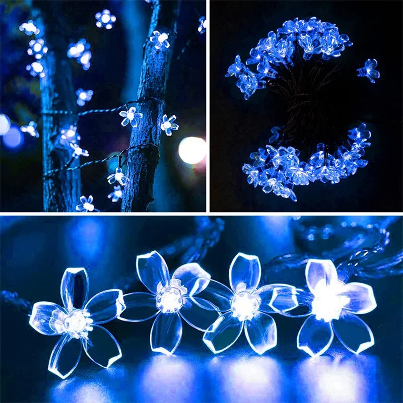LumiSola Solar Lichterkette | 20–100 LEDs | Warmweiß, Weiß oder RGB | 8 Modi | Für Garten & Balkon | 5–12m