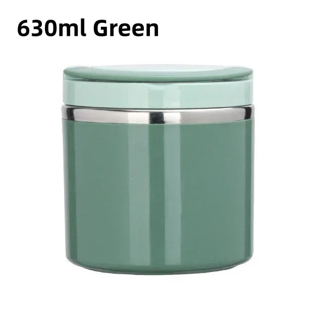 Thermo Lunchbox | Edelstahl Isolierbehälter | 630 ml / 1000 ml | Mit Griff & Auslaufsicher