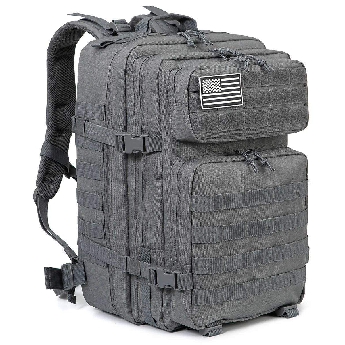 TACTICO45 45 L Outdoor Rucksack | Molle‑System | 3‑Tages Kapazität | Robust & Multifunktional – Schwarz/Khaki/Olive