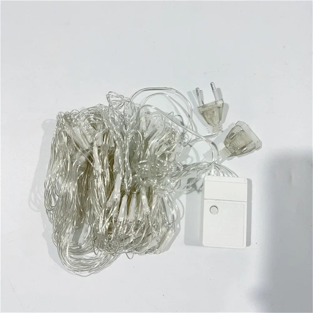 LED-Netz-Lichterkette Luminet | 96–320 LEDs | Warmweiß, Weiß & Bunt | 8 Leuchtmodi | 220V EU-Stecker | Für Weihnachten, Hochzeit & Garten