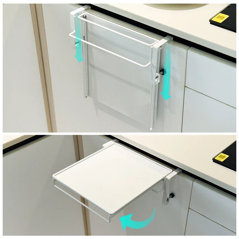 Faltbares Küchenregal | Carbonstahl | Platzsparender Arbeitsplatten- & Schrank-Organizer