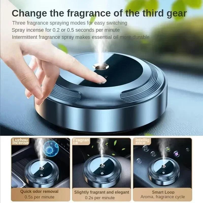 Lunova Aroma Diffuser Set | Intelligentes Aromatherapiegerät mit 3 ätherischen Ölen | USB-Aufladung & Smart-Modus