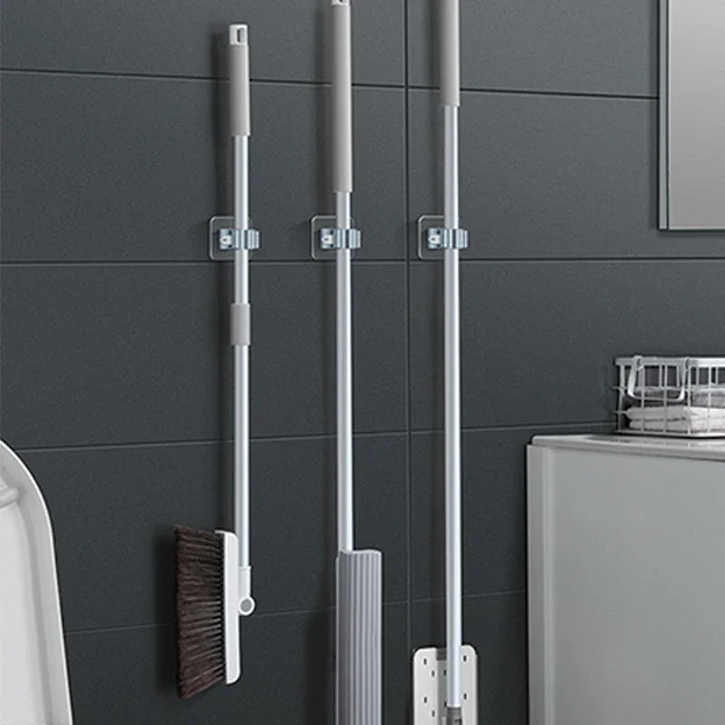 Mopphalter FixoGrip | Selbstklebend & Wasserdicht | Wandmontage ohne Bohren | 4er-Set