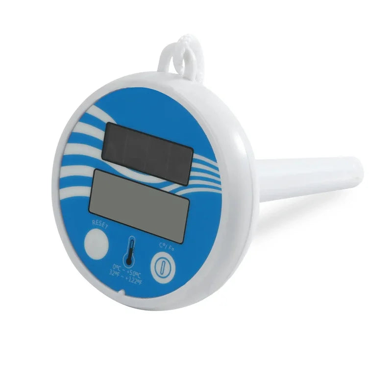 THERMAFLOAT Poolthermometer | Schwimmendes Wasserthermometer für Pool & Whirlpool | Temperaturanzeige 0–50 °C | Bruchsicher & wetterfest