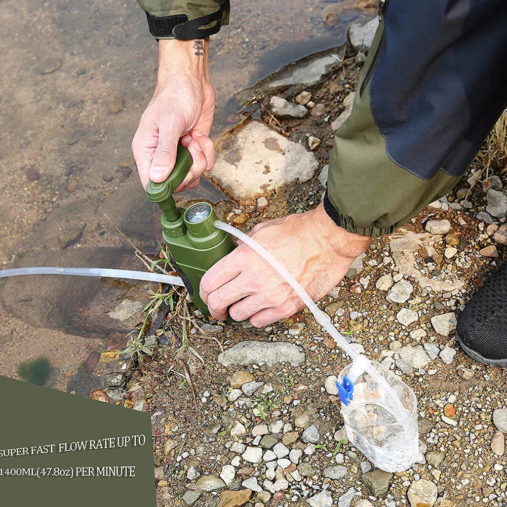 Outdoor Wasserfilter PureTrek Survival | 5000 L Filterleistung | 4-Stufen-Filtersystem | Kompakt & Robust