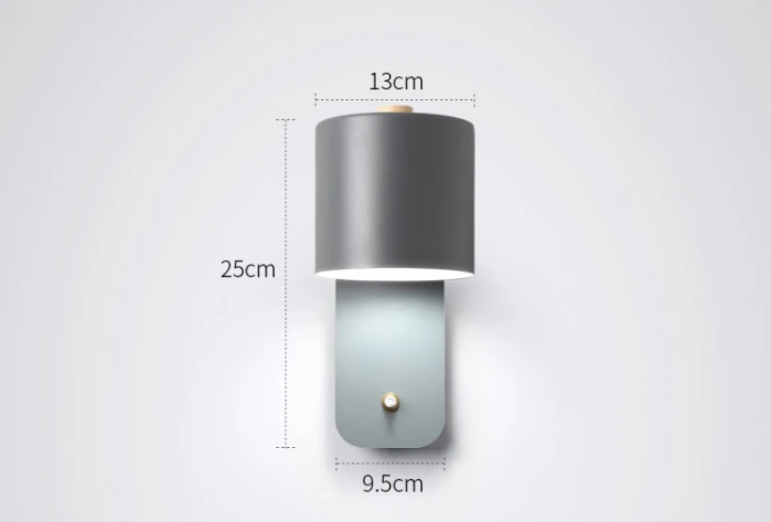 Lumiéra LED Wandleuchte | Modernes Design mit Schalter | Metall | Warmes Raumlicht