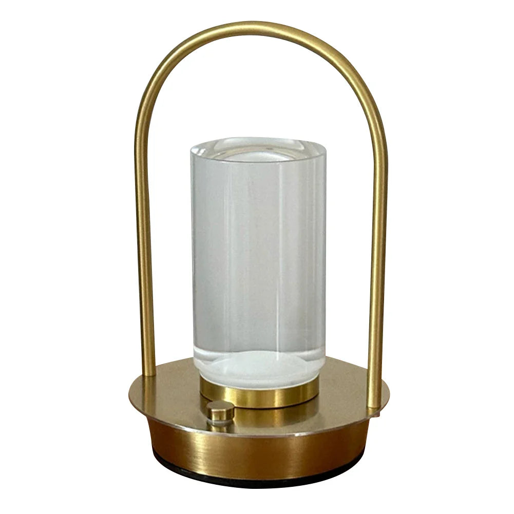 AuroraGlow LED Tischlampe | 3 Lichtfarben & Touch-Dimmung | Wiederaufladbar 2000mAh | Modernes Design | 18 × 9 cm