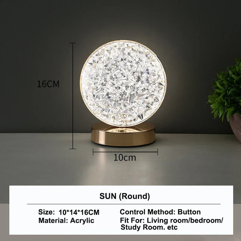 LED Nachtlicht Dimmbar | Touch Steuerung | 3 Lichtfarben | USB Wiederaufladbar