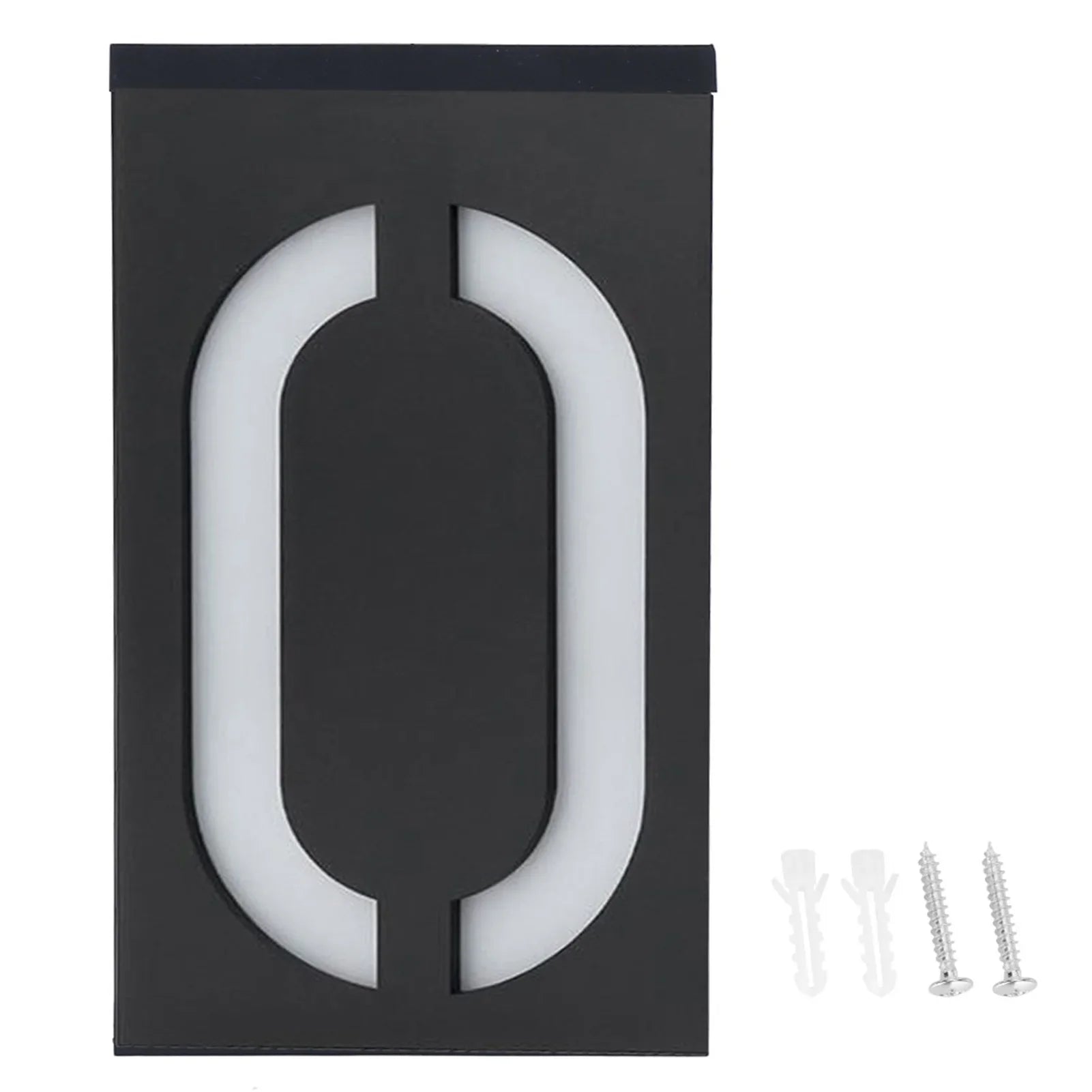Numelux Solar Hausnummernleuchte | LED Beleuchtet | Wetterfest IP55 | Automatisches Licht bei Dunkelheit