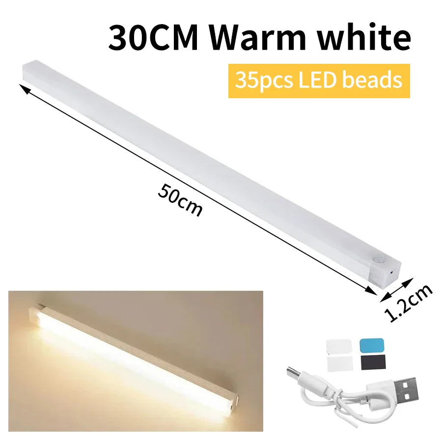 SenseLite Motion LED | Wiederaufladbares Sensorlicht mit Magnetbefestigung | Warmweiß | Für Schrank, Bett & Flur