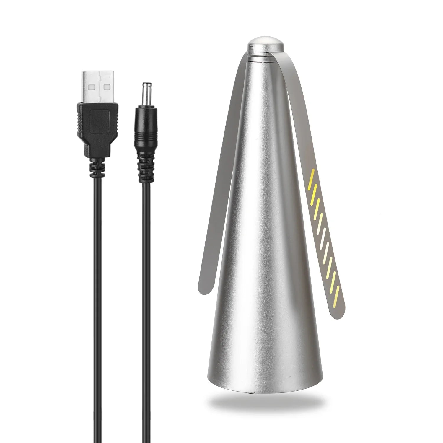 AeroLumen Naturguard Fliegenvertreiber Tischventilator | 360° rotierender Insektenabwehr-Fächer | Leise & Sicher | Für Outdoor, Camping, Picknick