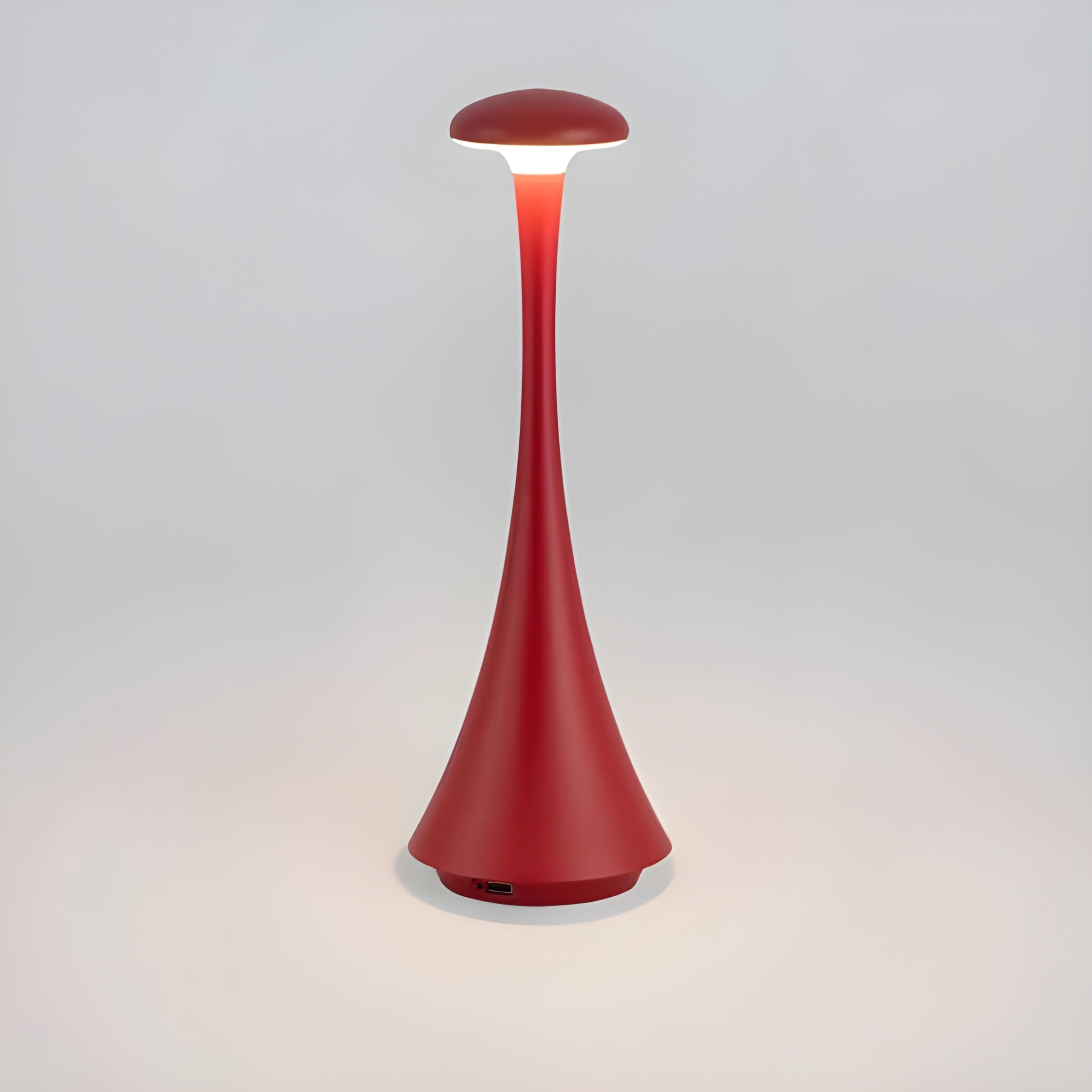 Nuvora Tragbare LED Tischlampe | USB-Aufladung | Dimmbar in 3 Lichtfarben | Marmor-Optik | Aluminiumgehäuse