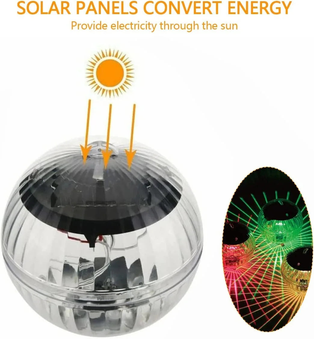 Solar-Schwimmlicht LumiGlobe | RGB Farbwechsel | Schwimmende LED-Kugel IP65 | Für Pool, Teich & Garten