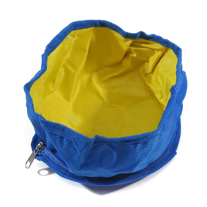 Faltbarer Napf Nomadoo FoldBowl | Tragbare Futter- & Wasserschale für Hunde & Katzen | Outdoor-Reisenapf aus Oxford-Gewebe | Ø 19 cm